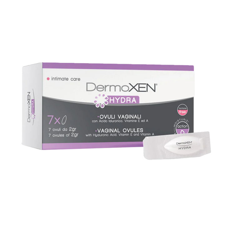 DERMOXEN HYDRA Vaginal Ovules With Aloe and Hyaluronic Acid