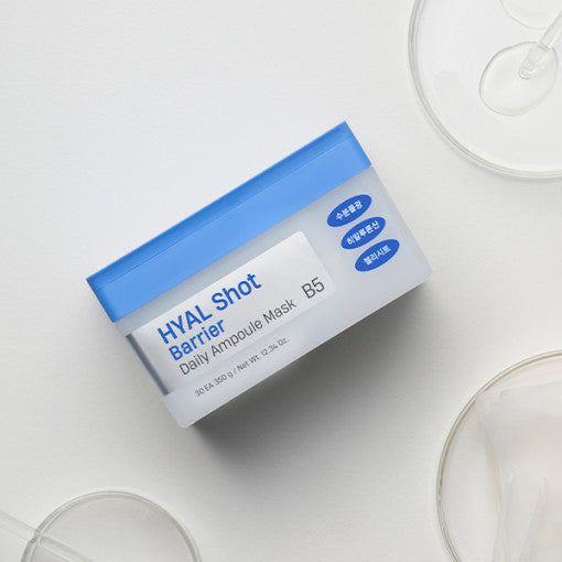 DERMATORY Hyal Shot Barrier Daily Ampoule Mask B5 30 Sheets | Intense Hydration & Radiance Boost