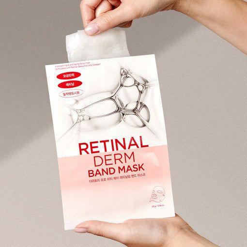 DERMATORY Retinal Derm Band Mask 28g x 10 Sheets | Firming & Brightening Anti-Aging Care