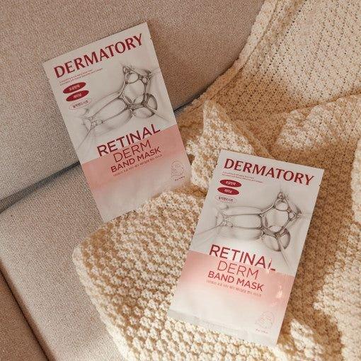 DERMATORY Retinal Derm Band Mask 28g x 10 Sheets | Firming & Brightening Anti-Aging Care