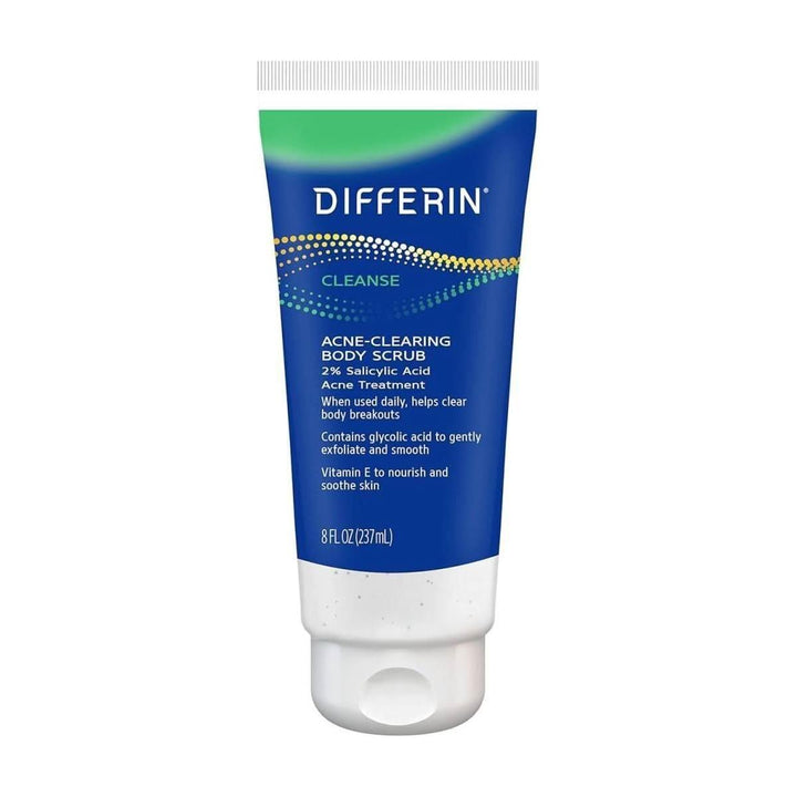 Differin Body Scrub with Salicylic Acid 237ml Exfoliating & Acne-Clearing Formula For Smoother, Clearer Skin