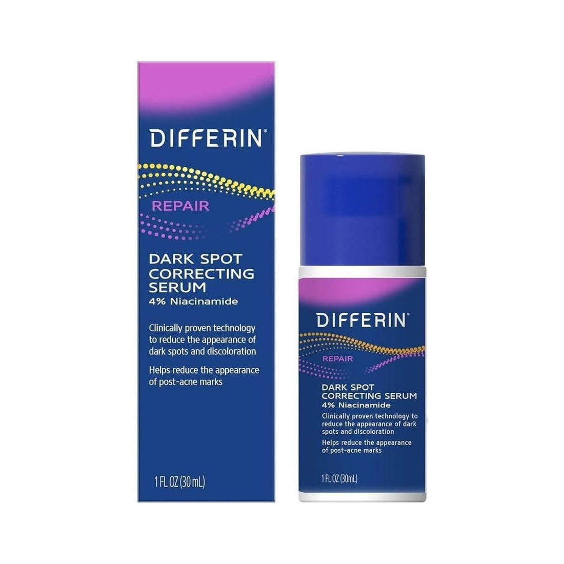 Differin Dark Spot Correcting Face Serum 30ml | Brighten & Even Skin Tone Fades Post-Acne Marks & Sun Damage