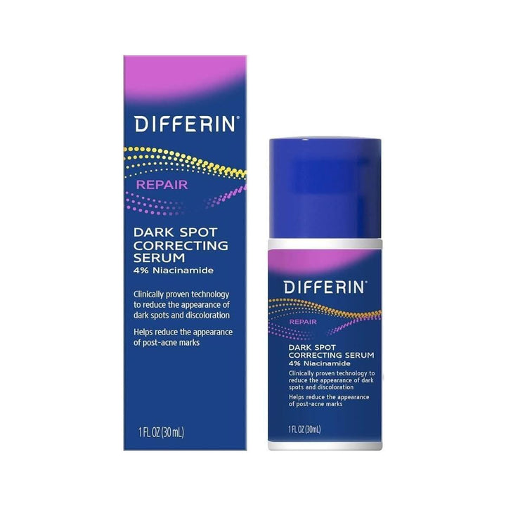 Differin Dark Spot Correcting Face Serum 30ml | Brighten & Even Skin Tone Fades Post-Acne Marks & Sun Damage