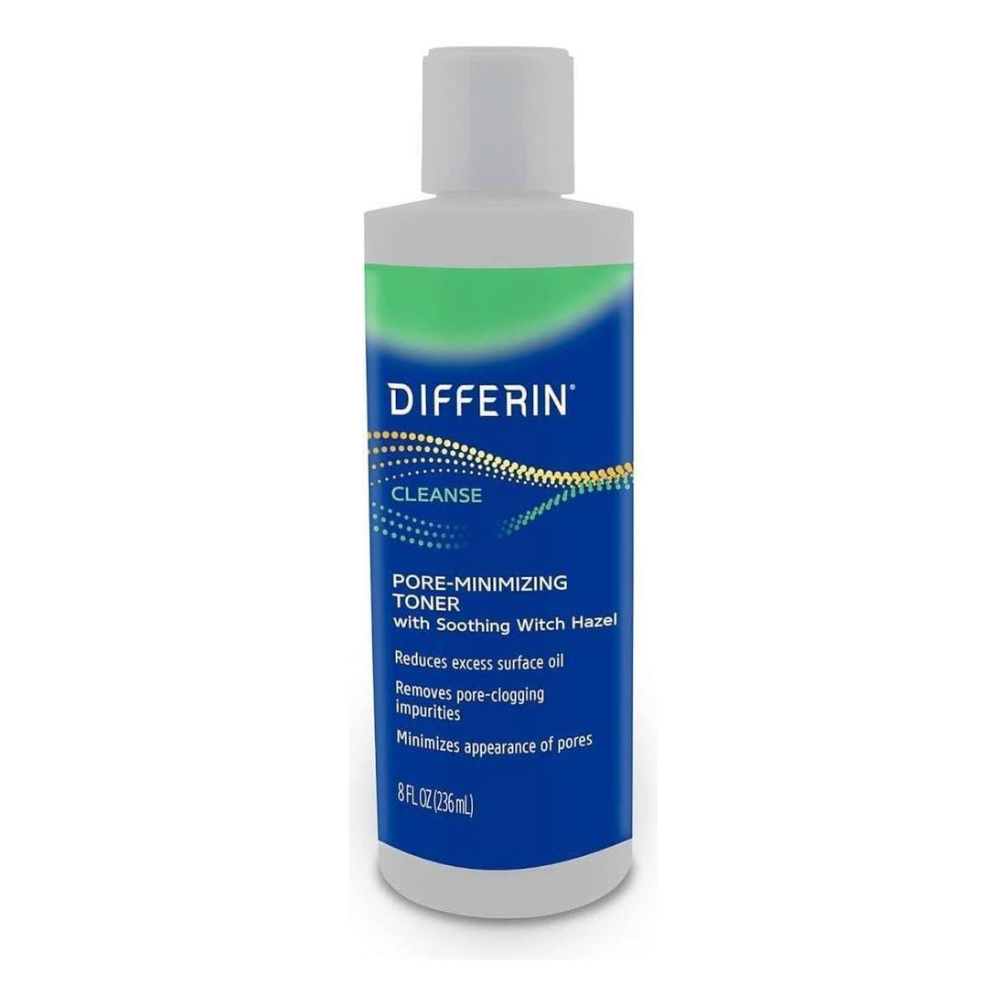Differin Pore-Minimizing Skin Toner with Witch Hazel 236ml | Oil Control & Hydration Refines Pores, Balances & Soothes Skin