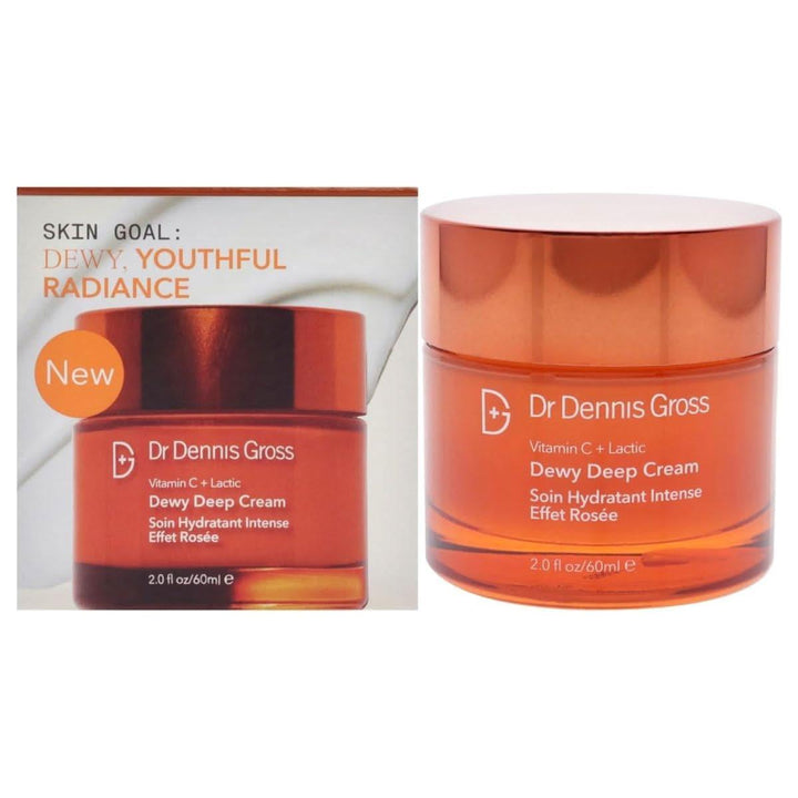 Dr. Dennis Gross Vitamin C + Lactic Dewy Deep Cream 60ml | Brightening & Hydrating Anti-Aging Moisturizer