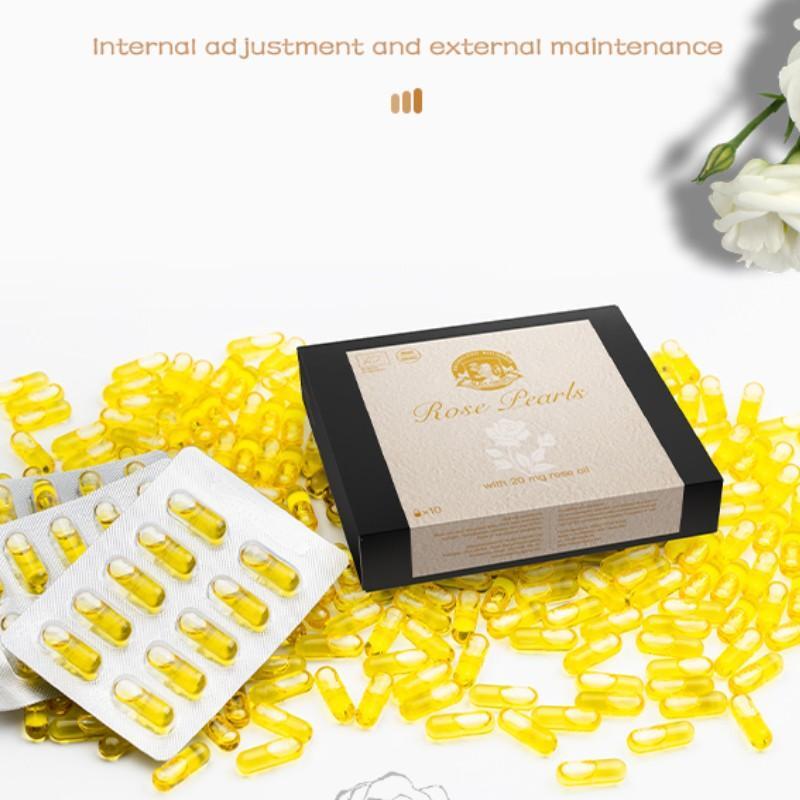 ALBA GRUPS White Rose Essential Oil Capsules 10 Capsules | Hormonal Balance, Detox & Radiance from Within