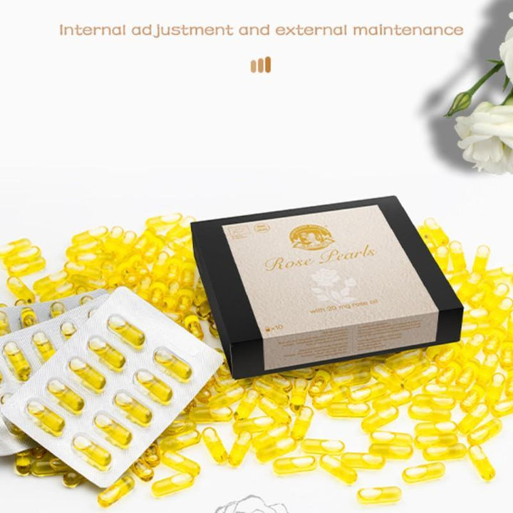 ALBA GRUPS White Rose Essential Oil Capsules 10 Capsules | Hormonal Balance, Detox & Radiance from Within