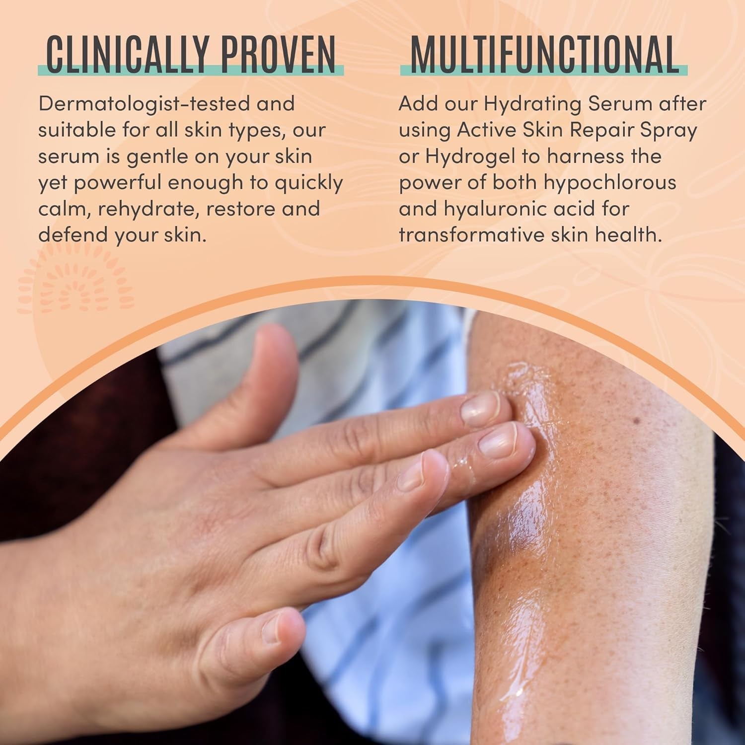 BLDG ACTIVE Skin Repair Hydrating Serum 148ml | Hyaluronic Acid Face & Body Serum for Deep Hydration & Skin Barrier Support