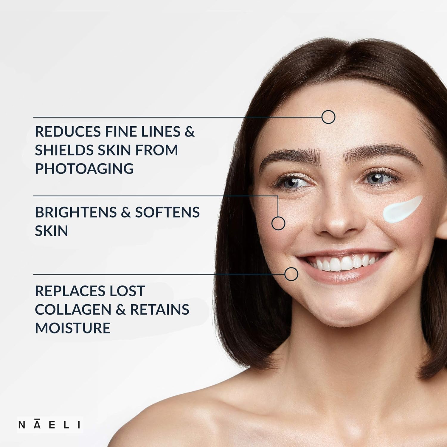 NAELI Day Moisturizer Broad Spectrum SPF 30 – 100ml | Anti-Aging Hydration with Peptides, Ceramides & UVA/UVB Protection
