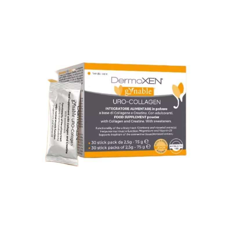DERMOXEN Uro-Collagen Alimentare in Polvere 30 Sachets | Pelvic Floor Muscle Support & Intimate Wellness