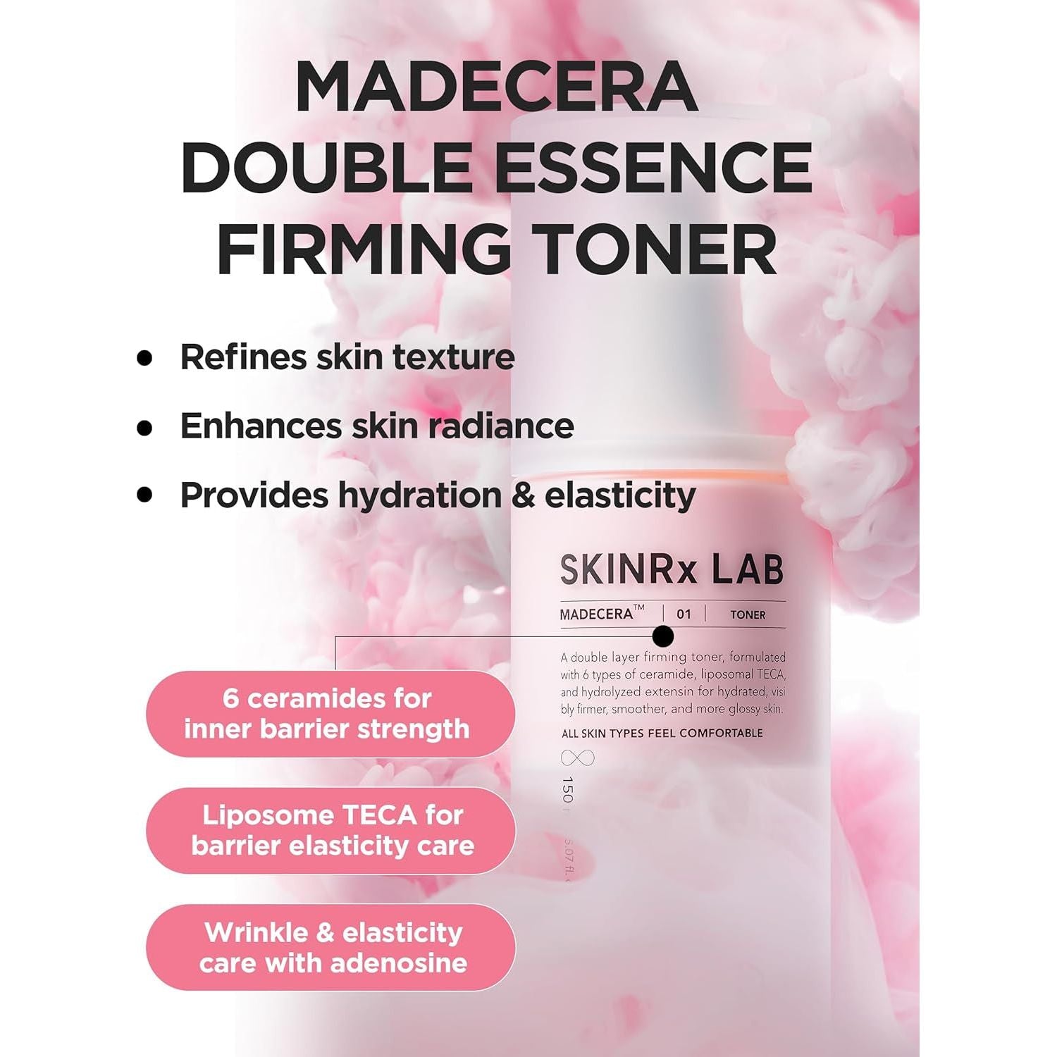 BEISIKS SKINRxLAB MadeCera Double Essence Firming Toner 150ml | Dual-Layer Hydration & Elasticity Boost