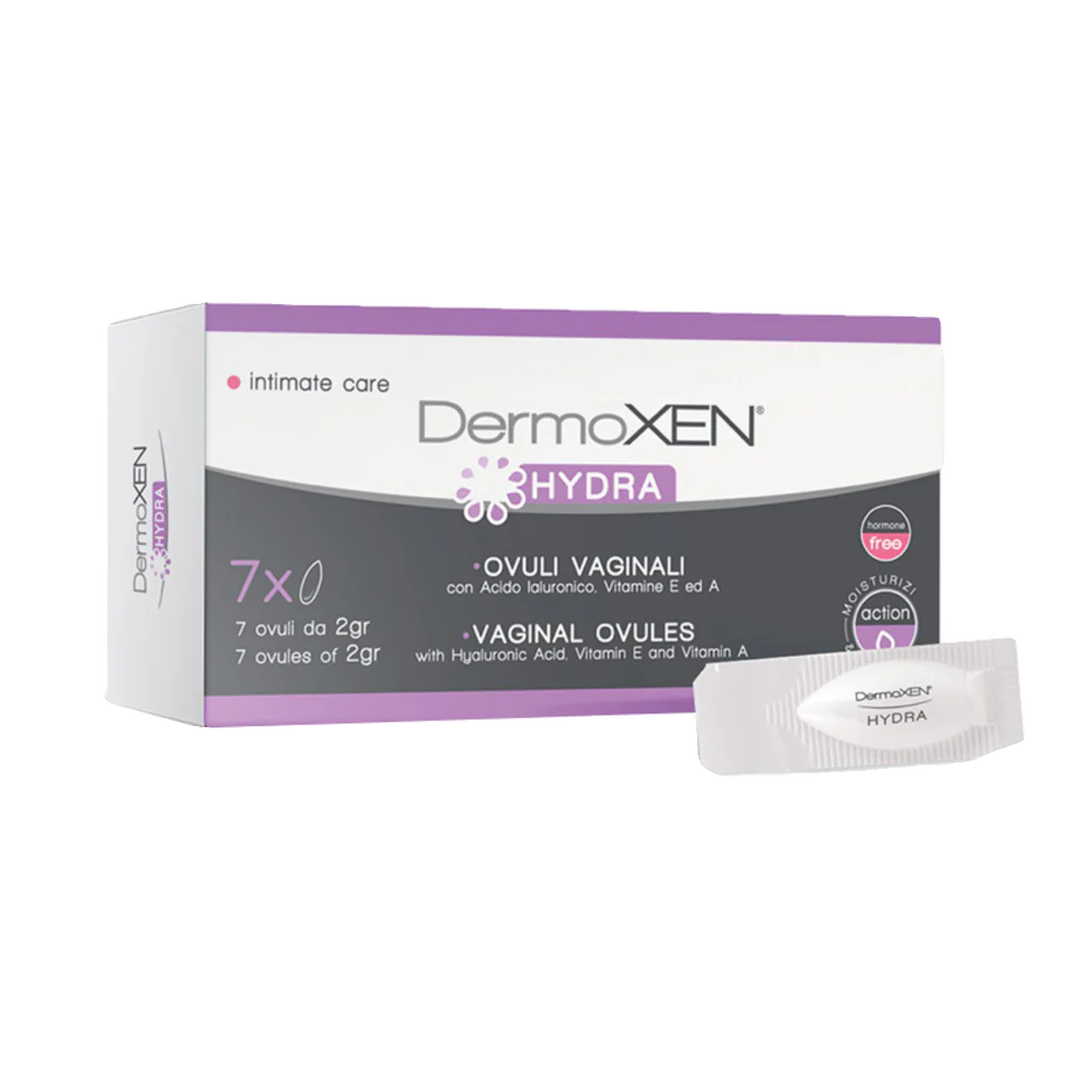 DERMOXEN HYDRA Vaginal Ovules With Aloe and Hyaluronic Acid