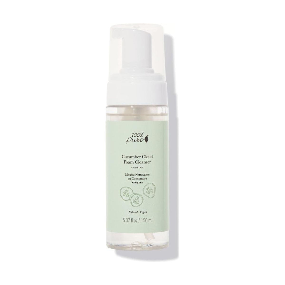 100% PURE Cucumber Cloud Foam Cleanser - 150ml | Ultra-Gentle, Hydrating & Refreshing Cleanser