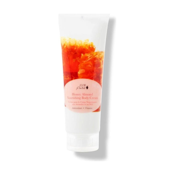 100% PURE Honey Almond Nourishing Body Cream - 240ml | Deep Hydration & Anti-Aging Body Care