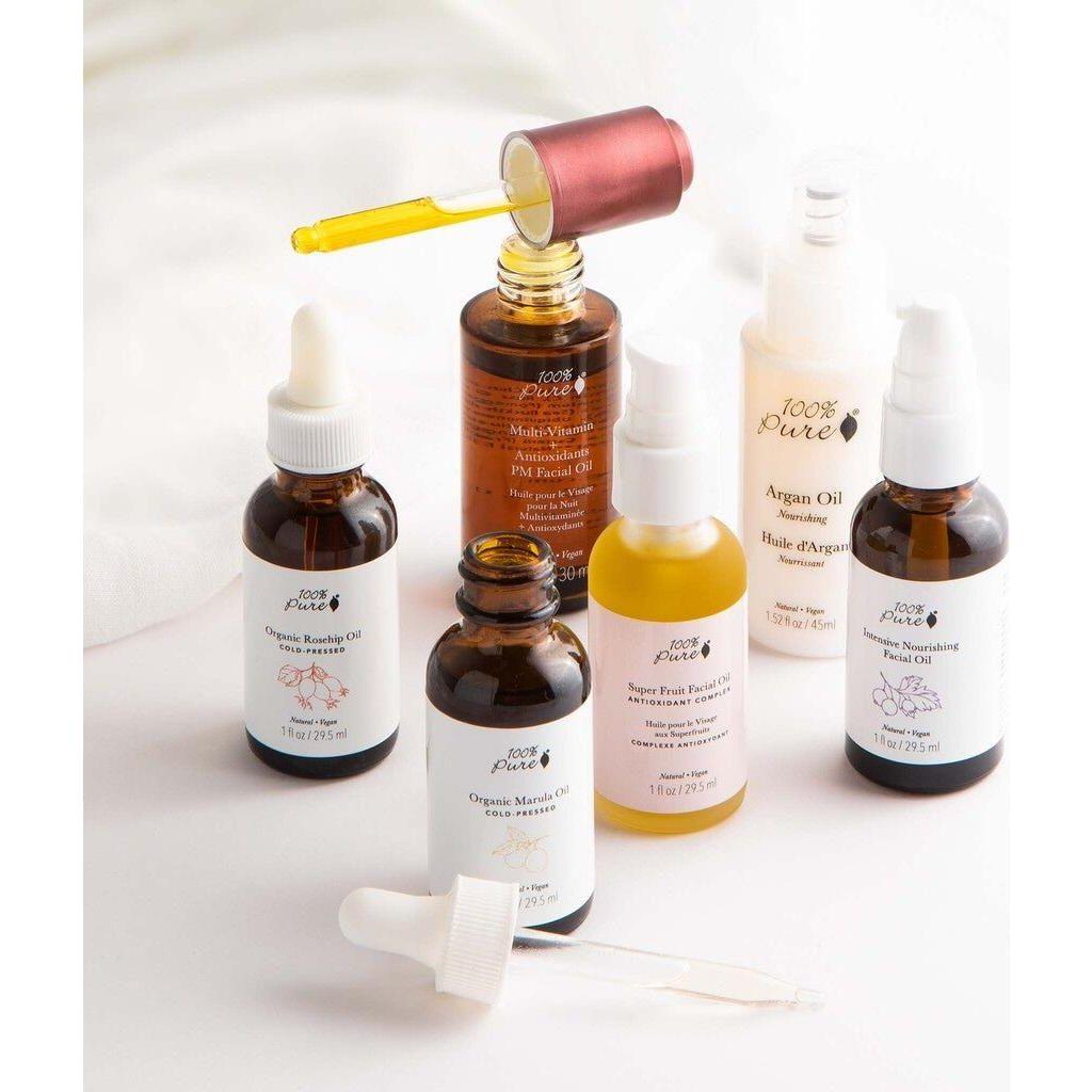 100% PURE Multi-Vitamin + Antioxidants PM Facial Oil  30ml | Anti-Aging & Skin Firming