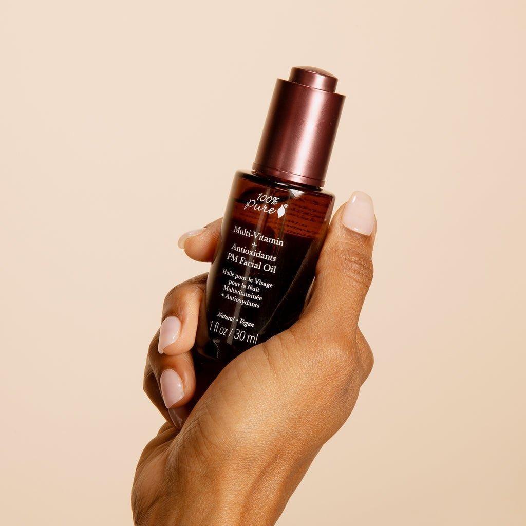 100% PURE Multi-Vitamin + Antioxidants PM Facial Oil  30ml | Anti-Aging & Skin Firming