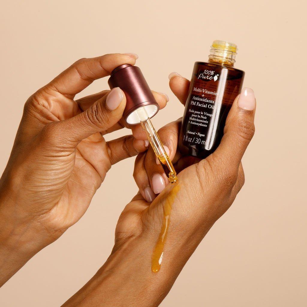 100% PURE Multi-Vitamin + Antioxidants PM Facial Oil  30ml | Anti-Aging & Skin Firming