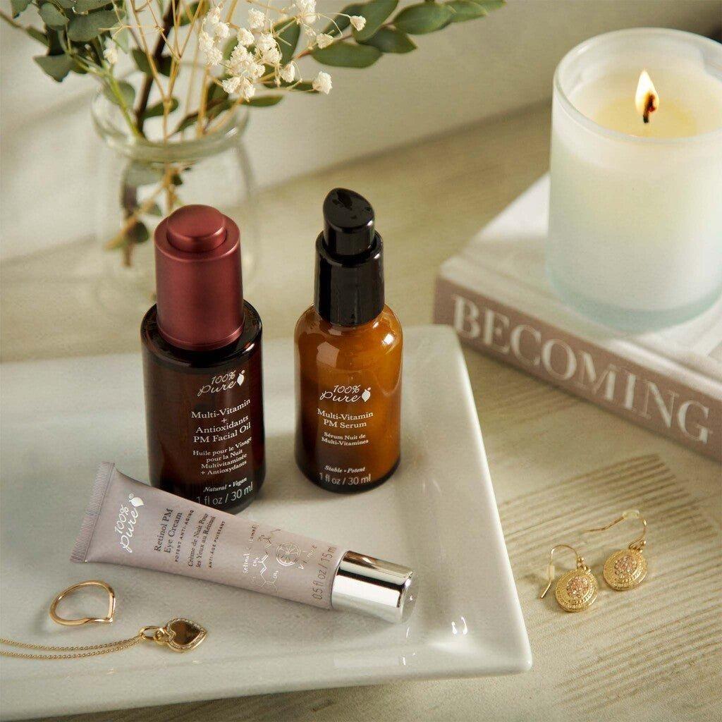 100% PURE Multi-Vitamin + Antioxidants PM Facial Oil  30ml | Anti-Aging & Skin Firming