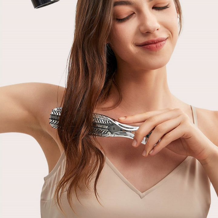 Tosfu Electroplated Detangling & Scalp Massage Brush