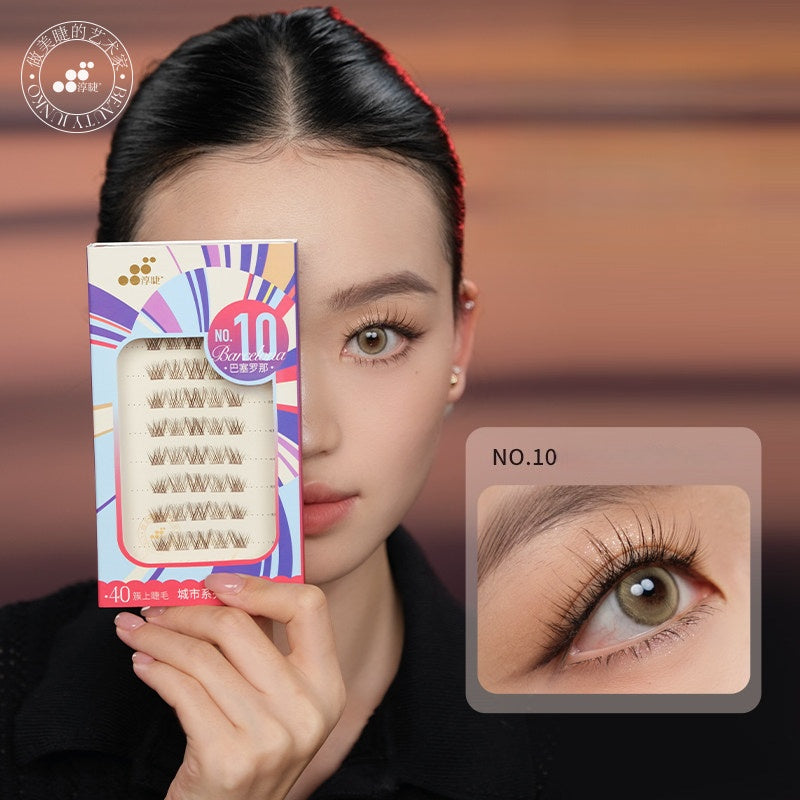 BEAUTYJUNKO Spanish City Cluster Lash Collection False Eyelashes
