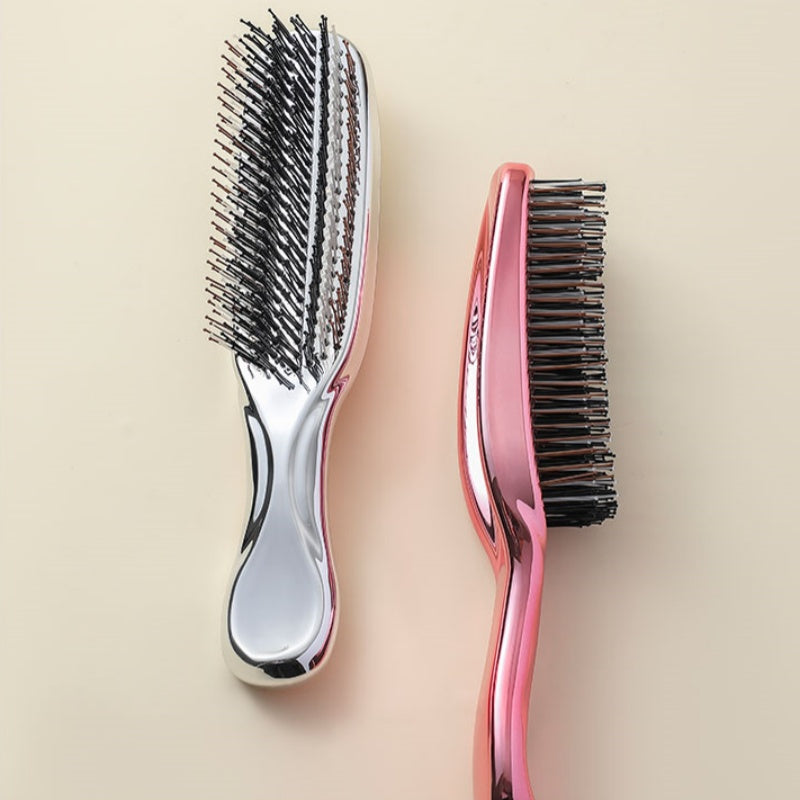 Tosfu Electroplated Detangling & Scalp Massage Brush