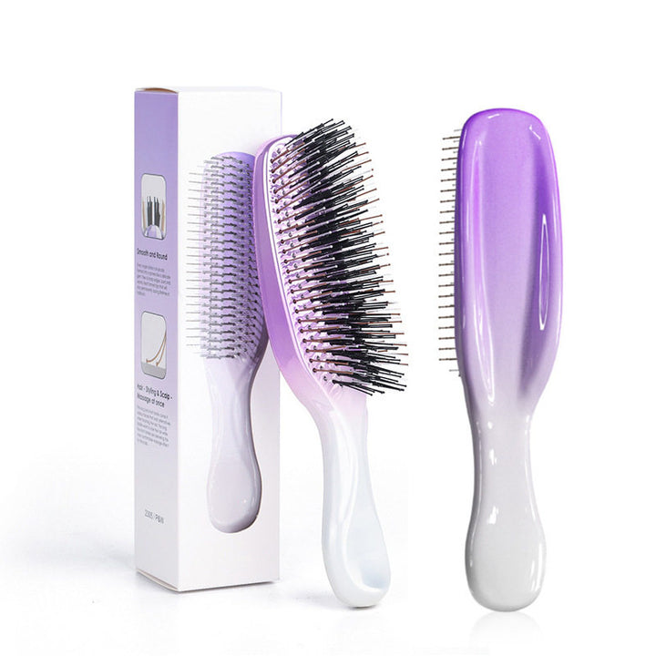 Tosfu Electroplated Detangling & Scalp Massage Brush