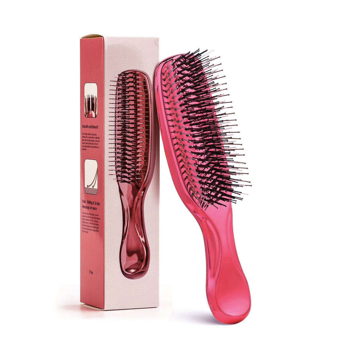 Tosfu Electroplated Detangling & Scalp Massage Brush
