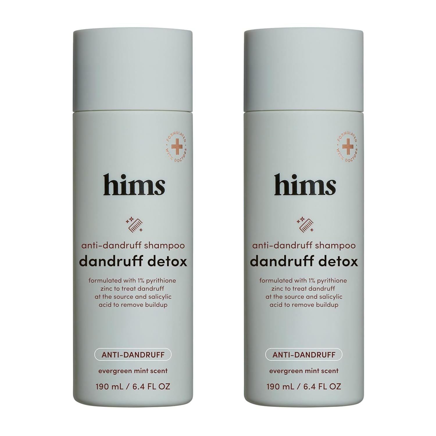 Hims Dandruff Detox Anti-Dandruff Shampoo  190ml (2 Pack) | Pyrithione Zinc & Argan Oil for Flake-Free, Healthy Hair