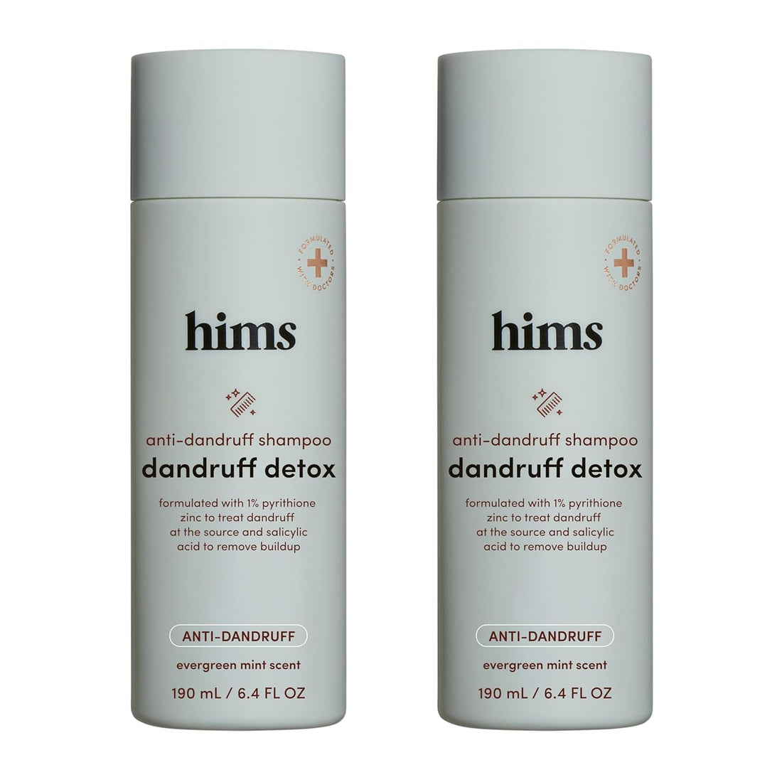 Hims Dandruff Detox Anti-Dandruff Shampoo  190ml (2 Pack) | Pyrithione Zinc & Argan Oil for Flake-Free, Healthy Hair