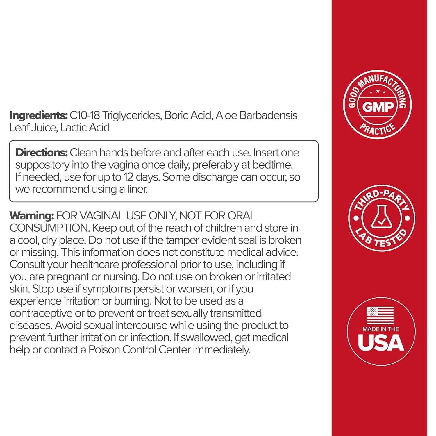 O Positiv URO Boric Acid Vaginal Suppositories& 12 Count The Gentle, Fast-Acting Solution for Intimate Balance & Freshness