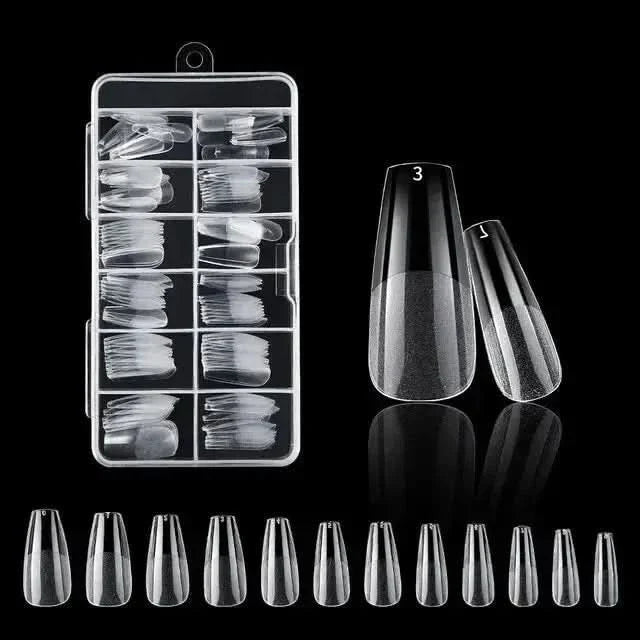 120Pcs American Capsule Gel X Coffin Nails - Seamless, Salon-Quality Finish Anytime