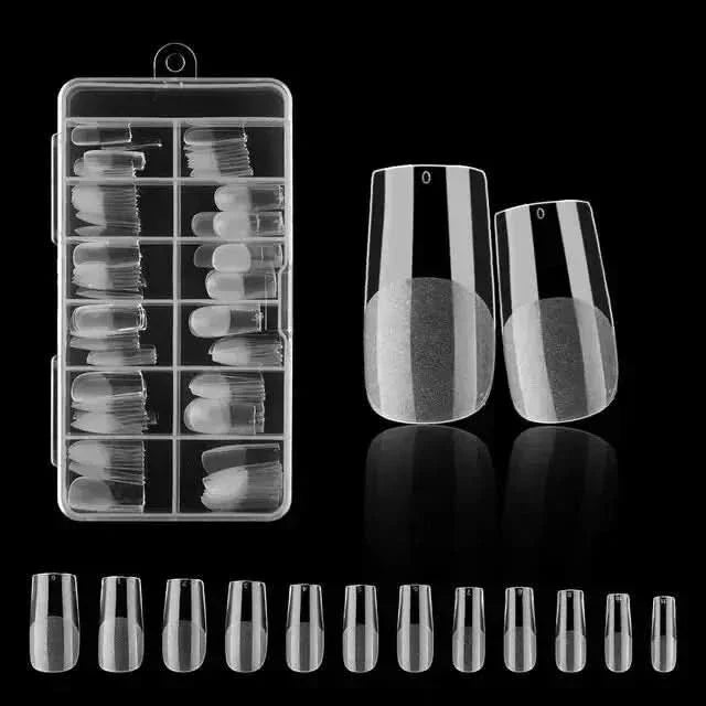 120Pcs American Capsule Gel X Coffin Nails - Seamless, Salon-Quality Finish Anytime