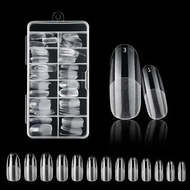 120Pcs American Capsule Gel X Coffin Nails - Seamless, Salon-Quality Finish Anytime