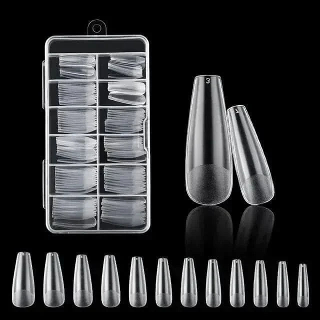 120Pcs American Capsule Gel X Coffin Nails - Seamless, Salon-Quality Finish Anytime
