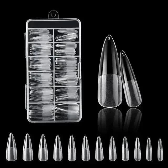 120Pcs American Capsule Gel X Coffin Nails - Seamless, Salon-Quality Finish Anytime