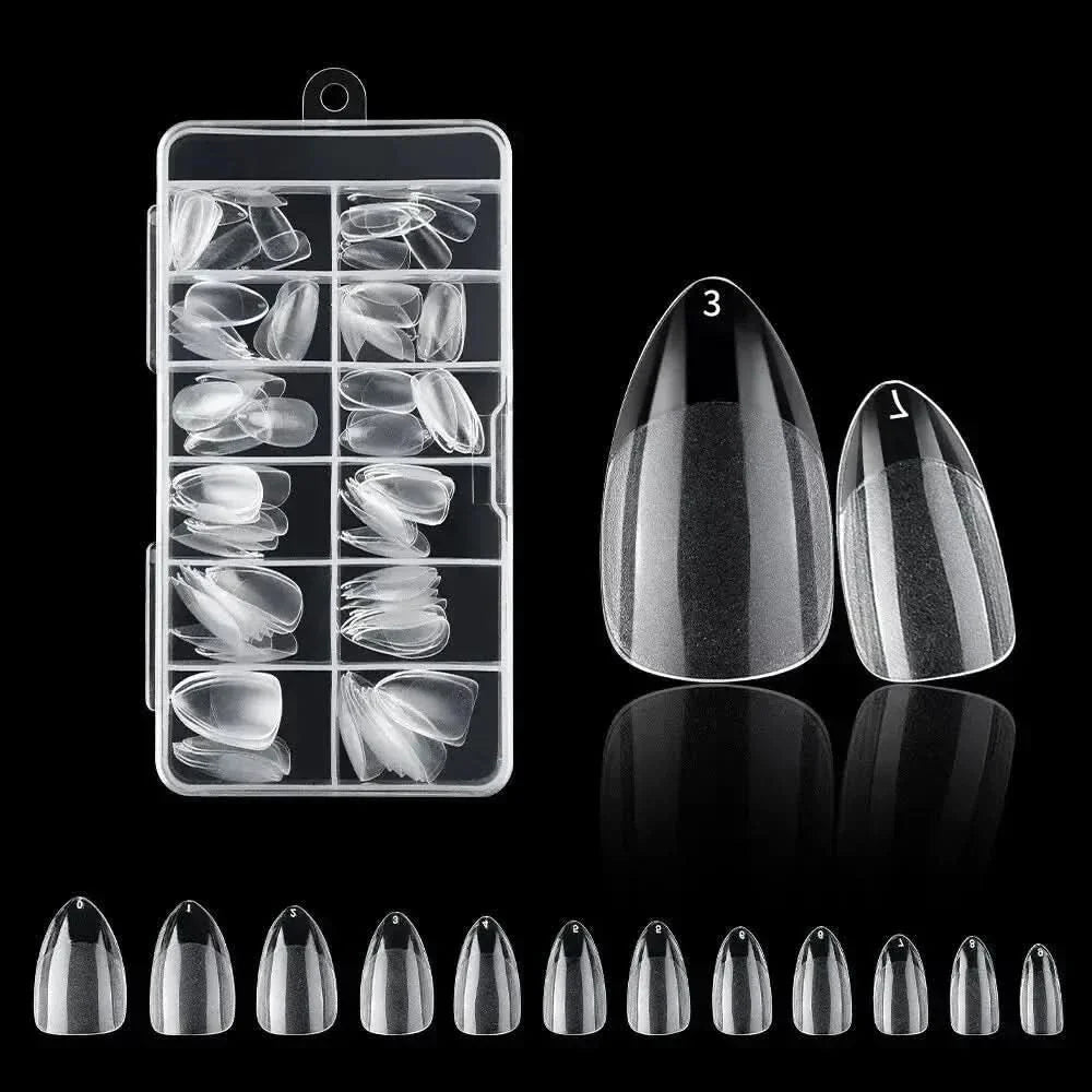 120Pcs American Capsule Gel X Coffin Nails - Seamless, Salon-Quality Finish Anytime