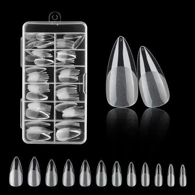 120Pcs American Capsule Gel X Coffin Nails - Seamless, Salon-Quality Finish Anytime