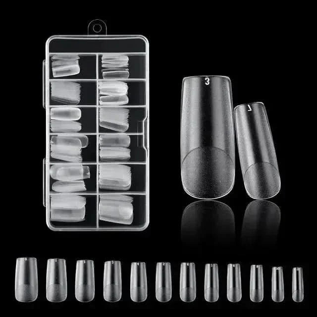 120Pcs American Capsule Gel X Coffin Nails - Seamless, Salon-Quality Finish Anytime