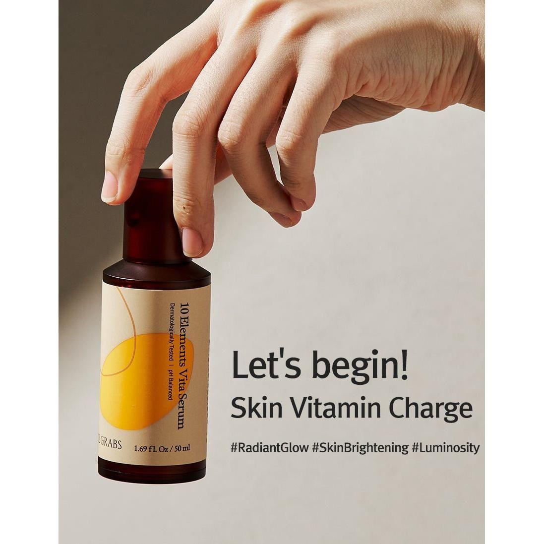 12GRABS 10 Elements Vita Serum - 50ml | Brighten, Hydrate & Strengthen Skin