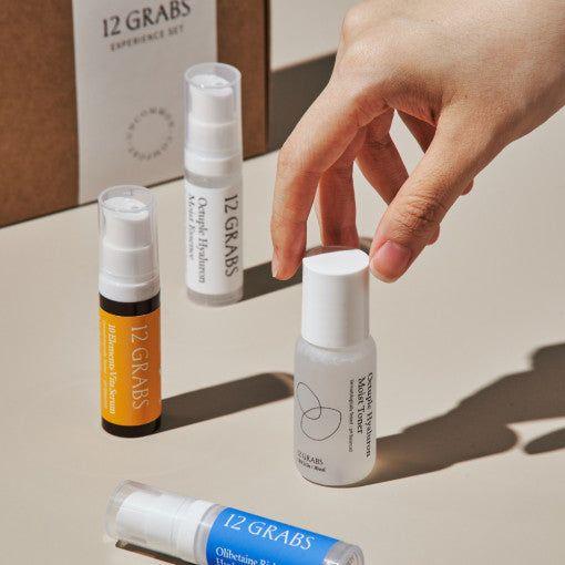 12GRABS Experience Set (4pcs) - 2-Week Skincare Mini Kit | Hydrating, Brightening & Firming K-Beauty Routine