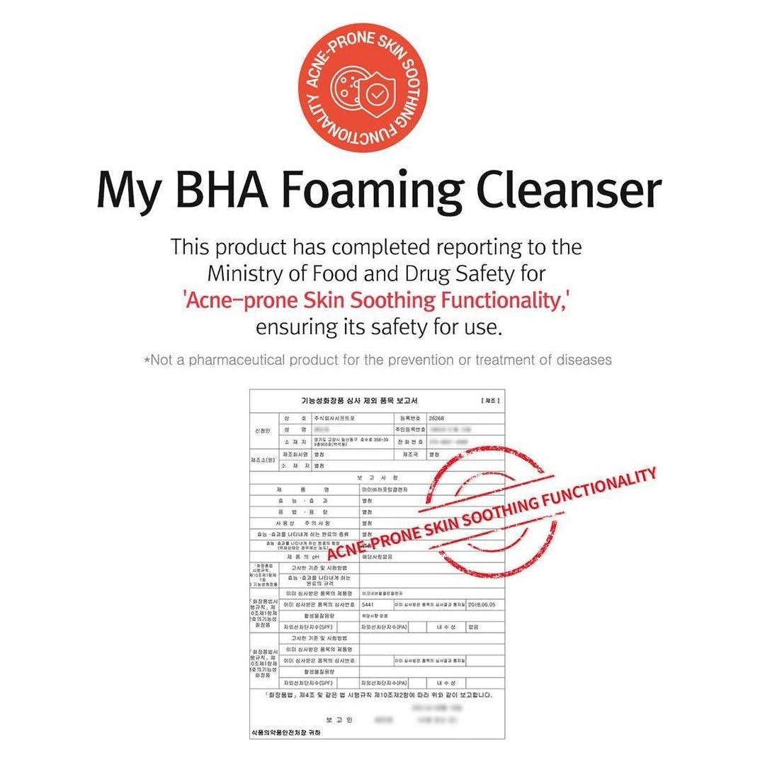 12GRABS My BHA Foaming Cleanser - 200ml | Gentle Pore-Clearing & Hydrating Daily Wash