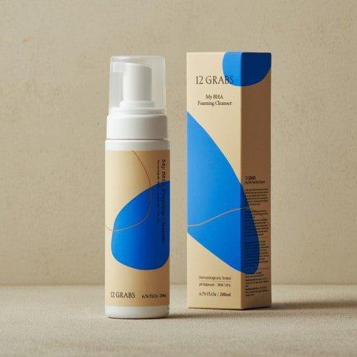 12GRABS My BHA Foaming Cleanser - 200ml | Gentle Pore-Clearing & Hydrating Daily Wash