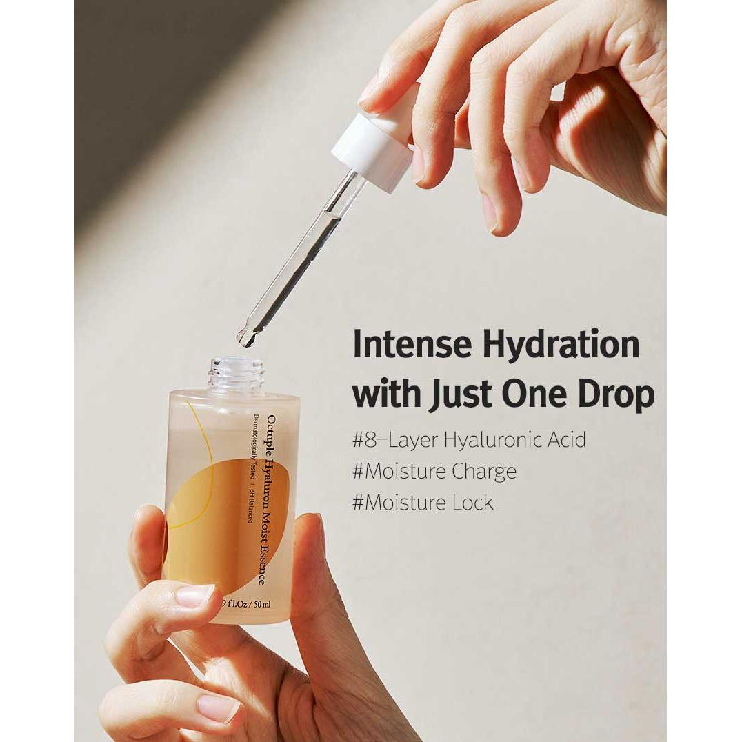 12GRABS Octuple Hyaluron Moist Essence - Intense Hydration & Skin Barrier Care (50ml)
