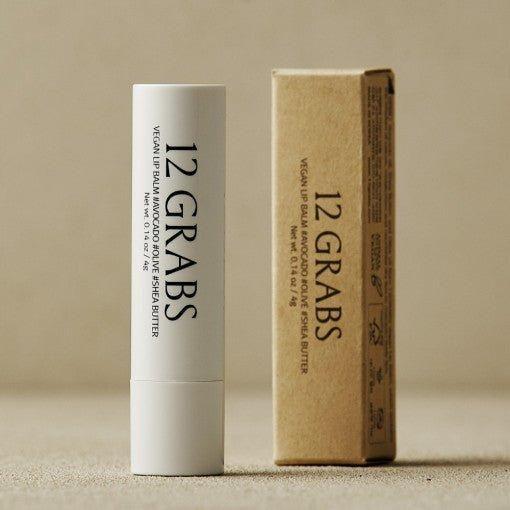 12GRABS Vegan Lip Balm - 4g | Hydrating, Smoothing & Wrinkle-Reducing Lip Care