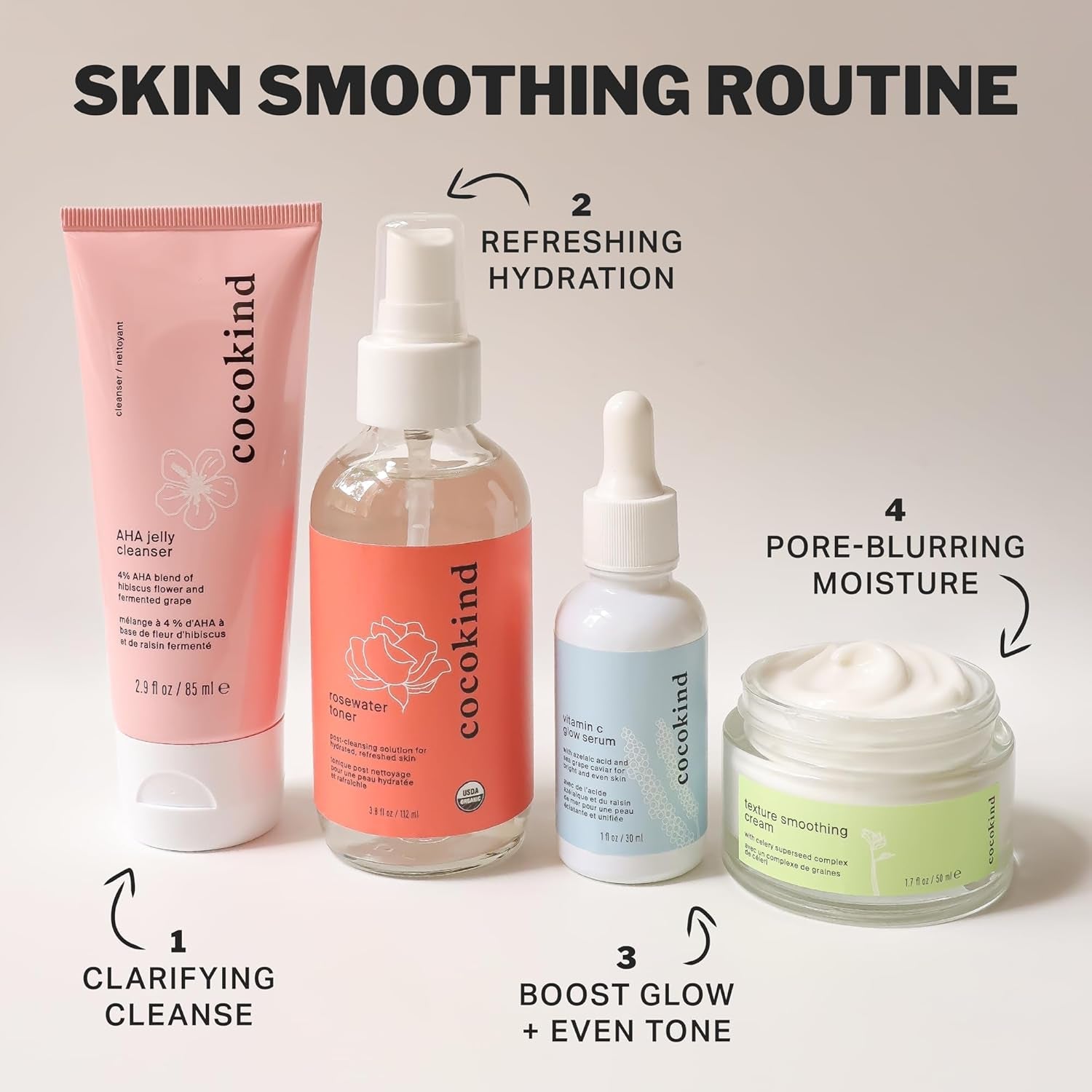 Cocokind Rosewater Toner - 112ml | Hydrating, pH-Balancing Mist for Face & Scalp