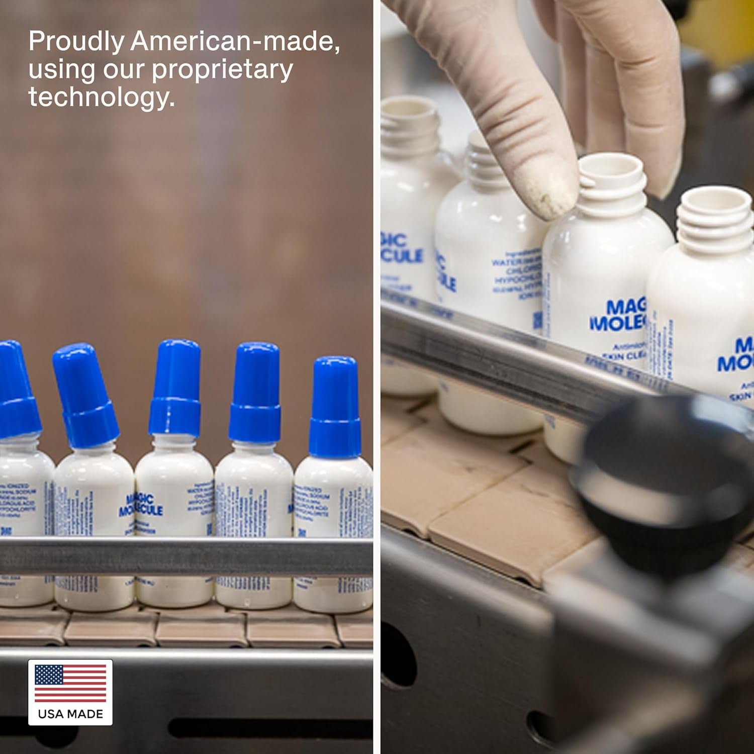 Magic Molecule Antimicrobial Skin Cleanser  62 ml (Pack of 3) | Gentle HOCl Formula for Face, Body & Tattoo Aftercare