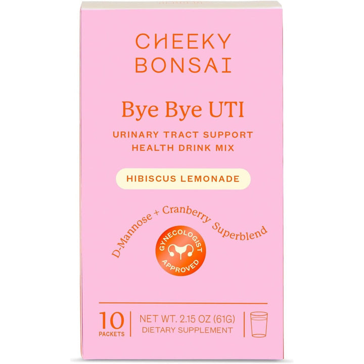Cheeky Bonsai Bye Bye UTI 10 Hibiscus Lemonade Drink Mix Packets