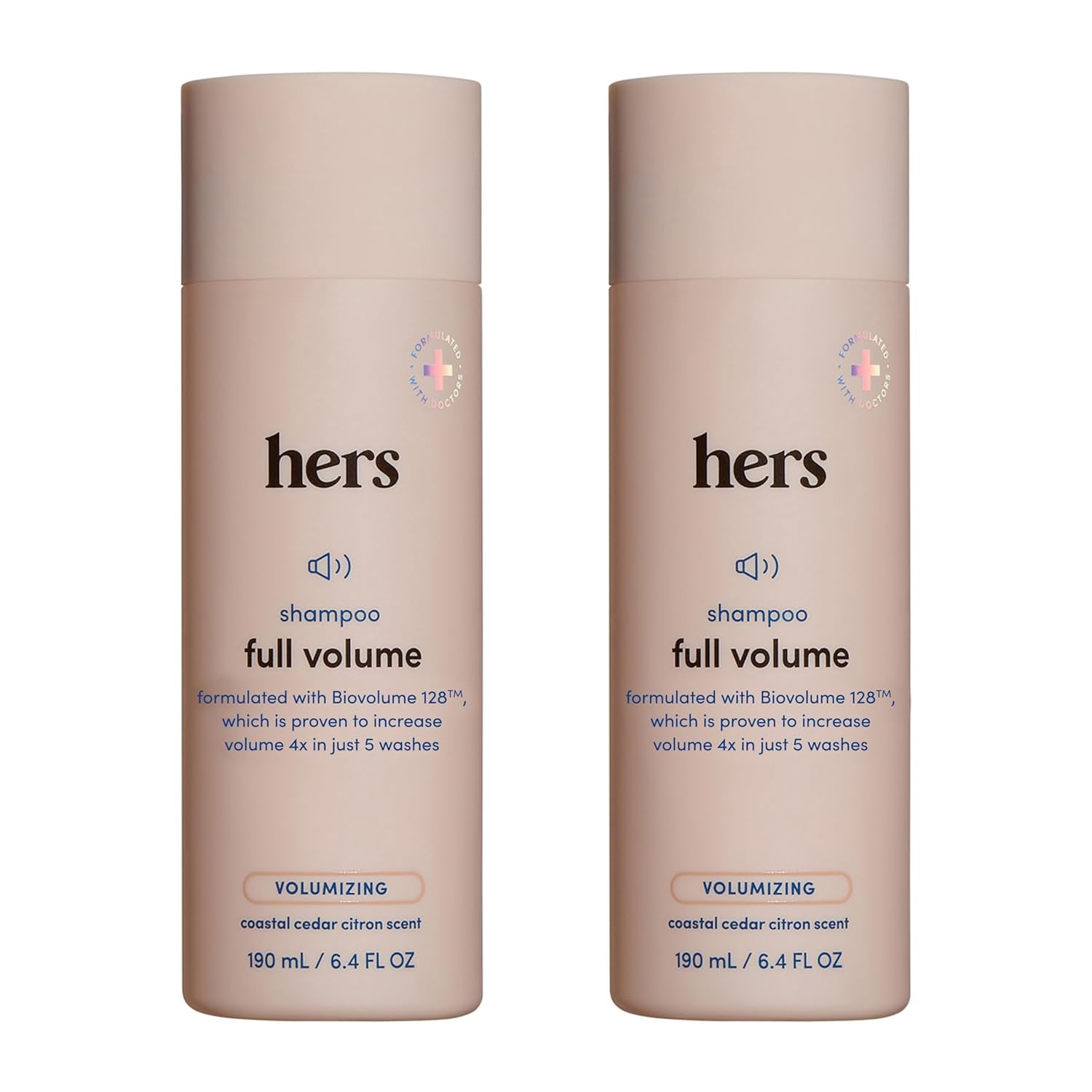 Hers Full Volume Shampoo 2-Pack | Root-Lifting Formula for Fine & Limp Hair