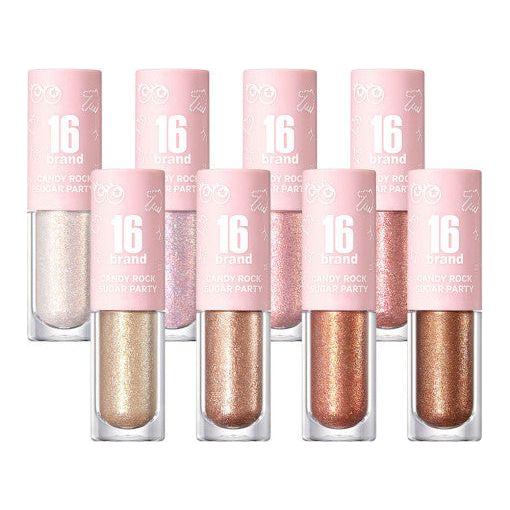 16BRAND Candy Rock Sugar Party - Dazzling Eye Glitter for a Sparkling Look (8 Shades)