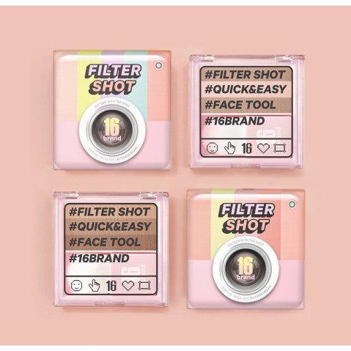 16BRAND Filter Shot Shading & Highlighter - 3-in-1 Contouring Palette